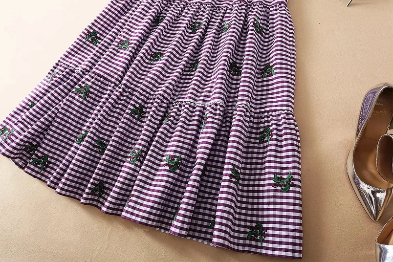 Striped Dress 2021 Spring Summer High Quality Casual Clothing Vestidos Women Embroidery Deco Short Sleeve Casual Purple Dress
Striped Dress 2021 Spring Summer High Quality Casual Clothing Vestidos Women Embroidery Deco Short Sleeve Casual Purple Dress