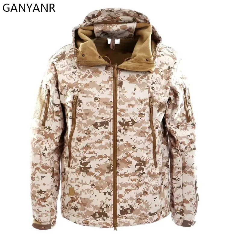 GANYANR Softshell Hunting Clothes Hiking Gore Tex Jacket Men Fleece Coat Windbreaker Winter Outdoor Camping Waterproof Fishing
GANYANR Softshell Hunting Clothes Hiking Gore Tex Jacket Men Fleece Coat Windbreaker Winter Outdoor Camping Waterproof Fishing