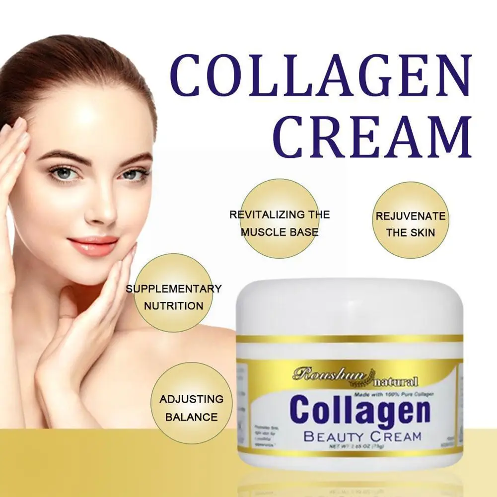 80g Natural Collagen Beauty Cream Lifting Firming Face Cream Whitening Anti-aging Skin Care Moisturizing Cream E8p4
80g Natural Collagen Beauty Cream Lifting Firming Face Cream Whitening Anti-aging Skin Care Moisturizing Cream E8p4