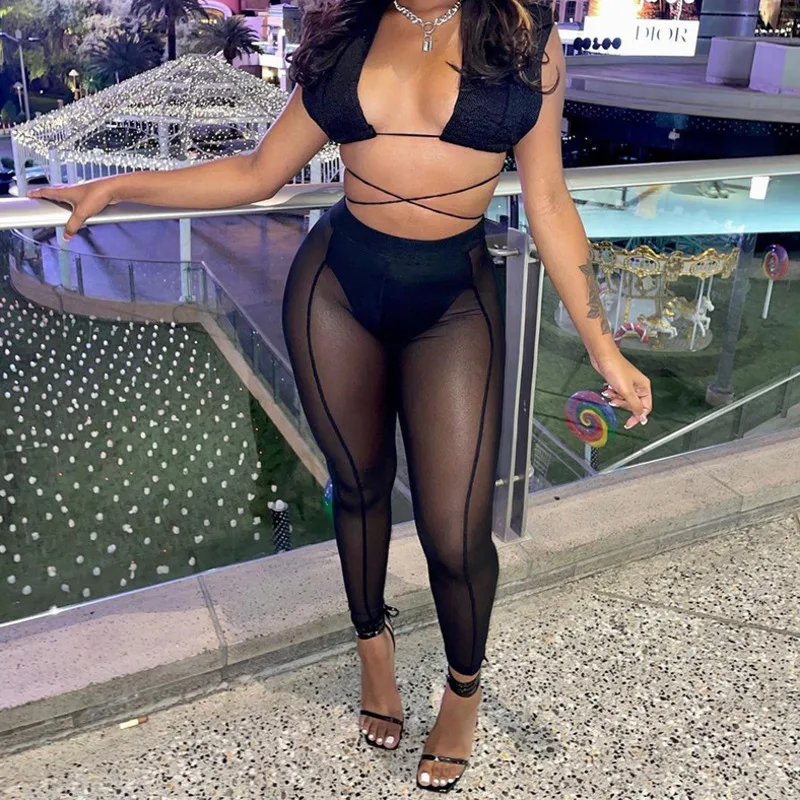 Women See Through Mesh Trousers Club Wear Long Sheer Pants Hot Summer Perspective Pencil Trousers Bottoms High Waist
Women See Through Mesh Trousers Club Wear Long Sheer Pants Hot Summer Perspective Pencil Trousers Bottoms High Waist