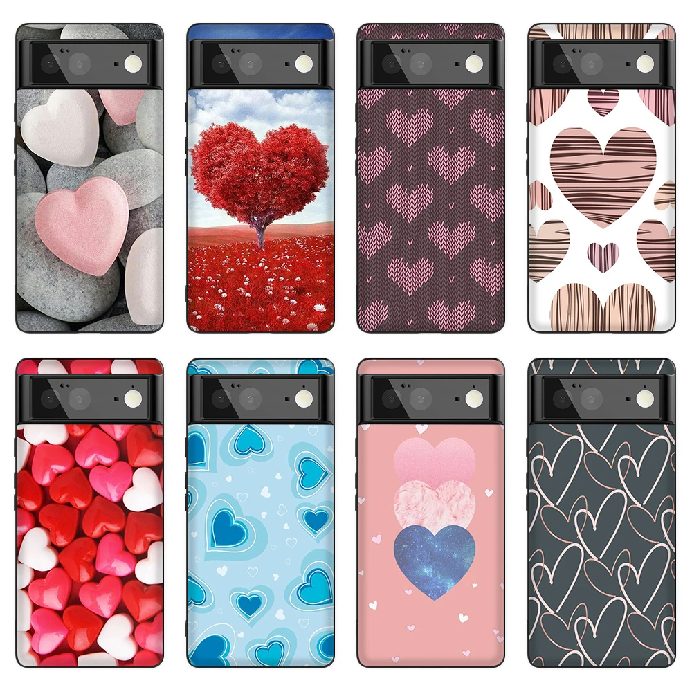 Love Heart Phone Case for Google Pixel 6 Pro 3a 4 4a 5G 5 5a 5G 2 2XL 3 3XL XL 4 XL Luxury Bumper Fundas Black Silicone Cover
Love Heart Phone Case for Google Pixel 6 Pro 3a 4 4a 5G 5 5a 5G 2 2XL 3 3XL XL 4 XL Luxury Bumper Fundas Black Silicone Cover