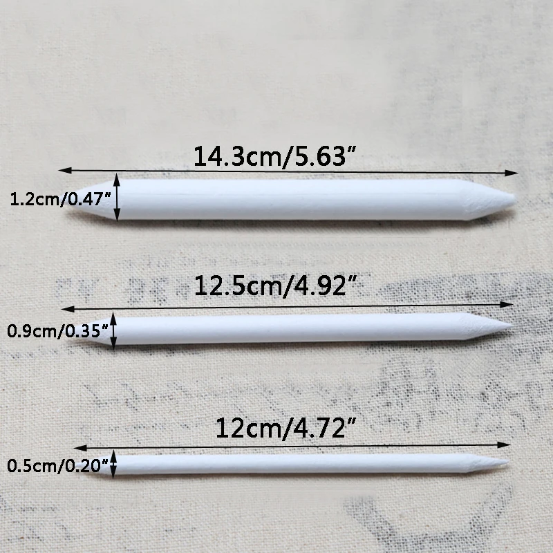 3 Pcs Stump Sketch Durable Art Drawing Tool Pastel New Blending Smudge Tortillon
3 Pcs Stump Sketch Durable Art Drawing Tool Pastel New Blending Smudge Tortillon