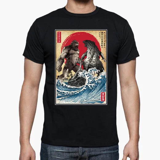 Battle for The Ages. Funny Japanese Ukiyo Gorilla VS Vicious Lizards T-Shirt. Summer Cotton O-Neck Short Sleeve Mens T Shirt New
Battle for The Ages. Funny Japanese Ukiyo Gorilla VS Vicious Lizards T-Shirt. Summer Cotton O-Neck Short Sleeve Mens T Shirt New