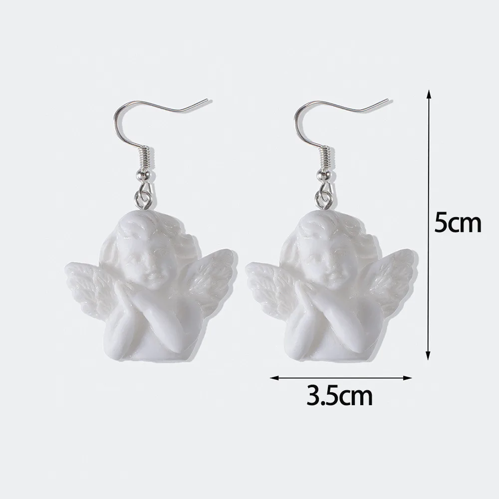 Fashion Cute Cupid Angel Pendant Drop Earring Vintage Angel Drop Earrings Punk Jewelry For Cool Women Girl Friendship Gifts
Fashion Cute Cupid Angel Pendant Drop Earring Vintage Angel Drop Earrings Punk Jewelry For Cool Women Girl Friendship Gifts