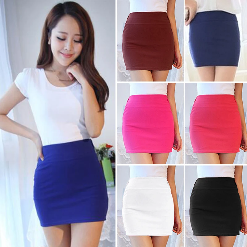 Summer Women Lady Sexy Solid Color Slim Elasticity Short Skirt Fashion High Waist Mini Hip Skirts Office Party
Summer Women Lady Sexy Solid Color Slim Elasticity Short Skirt Fashion High Waist Mini Hip Skirts Office Party