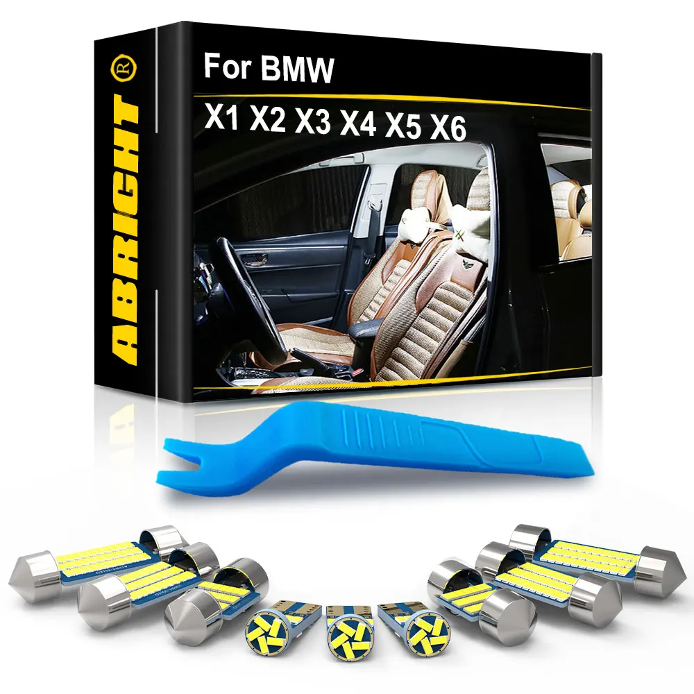 

ABRIGHT For BMW X1 E84 F48 X2 F39 X3 E83 F25 X4 F26 X5 E53 E70 F15 F85 X6 E71 E72 Car Accessories Canbus Interior Lights LED