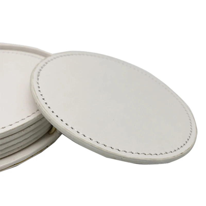 7Pcs Creative Solid Color PU Leather Coaster Drink Coffee Cup Mat Tea Pad Dining Table Placemats Table Black White Chic Decor
7Pcs Creative Solid Color PU Leather Coaster Drink Coffee Cup Mat Tea Pad Dining Table Placemats Table Black White Chic Decor