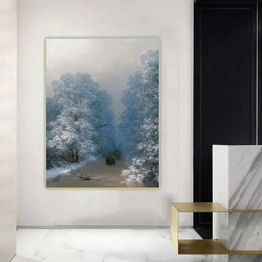 Holover Ivan Aivazovsky"Winter landscape" Canvas Oil Painting Romanticism Poster Aesthetic Wall Art Artwork Home Decoration
Holover Ivan Aivazovsky"Winter landscape" Canvas Oil Painting Romanticism Poster Aesthetic Wall Art Artwork Home Decoration