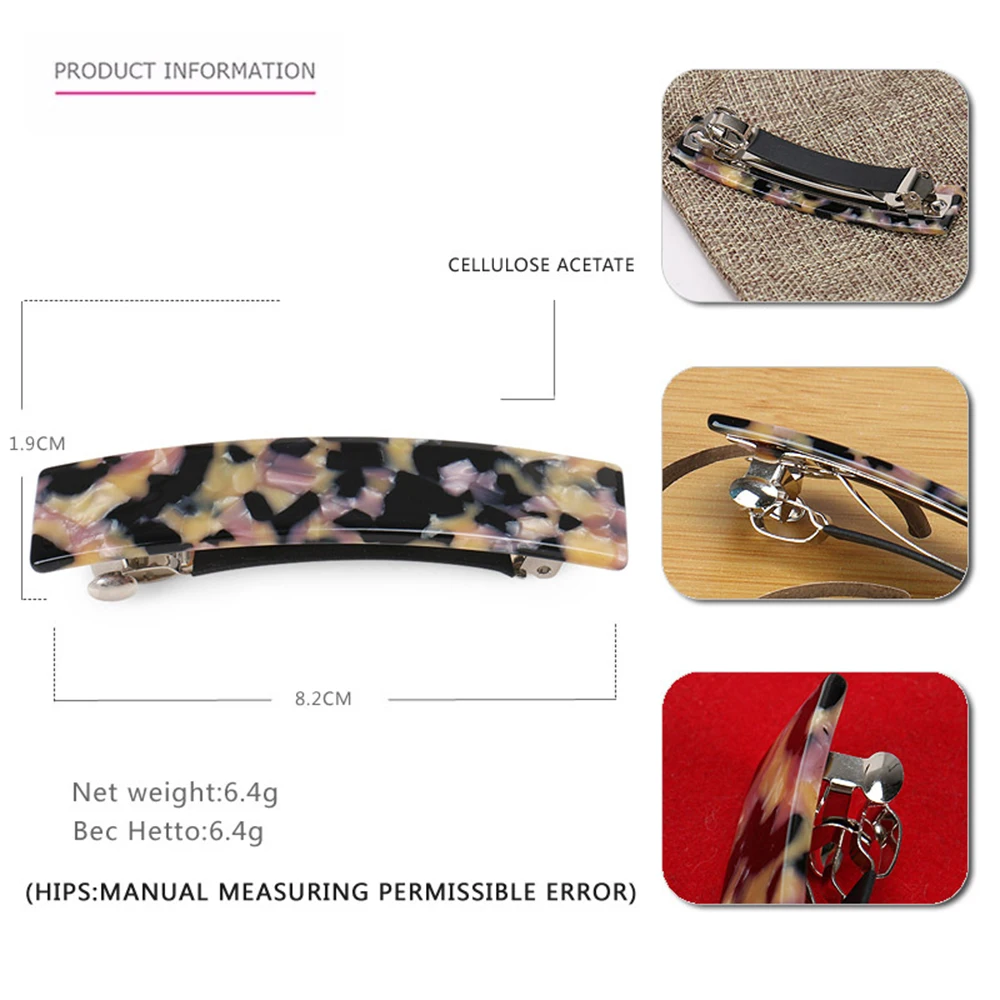 1pc Spring Clip Side Clip Cute Hair Claw Simple All-match Hairpin Women Girls Hair Accessories
1pc Spring Clip Side Clip Cute Hair Claw Simple All-match Hairpin Women Girls Hair Accessories