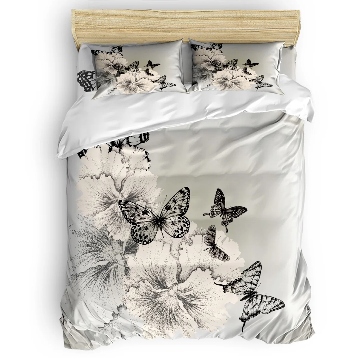 Black And White Butterfly Flower Geometry Duvet Cover Set Comfortable Bedding Set Bedroom Supplies Bedroom Comforter Set 
Black And White Butterfly Flower Geometry Duvet Cover Set Comfortable Bedding Set Bedroom Supplies Bedroom Comforter Set