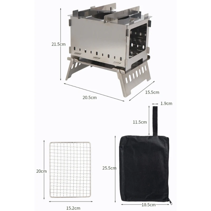 1 Set Folding Outdoor Camping Barbecue Wood Stove Lightweight Windproof Hiking Picnic Cooking Burner Barbecue Grill 
1 Set Folding Outdoor Camping Barbecue Wood Stove Lightweight Windproof Hiking Picnic Cooking Burner Barbecue Grill