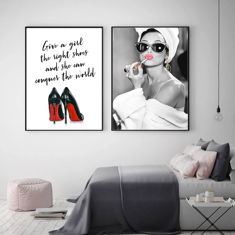 Fashion Lady High Heels Modern Posters and Prints Wall Art Canvas Painting Fashion High Helels Picture for Girls Bedroom Decor
Fashion Lady High Heels Modern Posters and Prints Wall Art Canvas Painting Fashion High Helels Picture for Girls Bedroom Decor