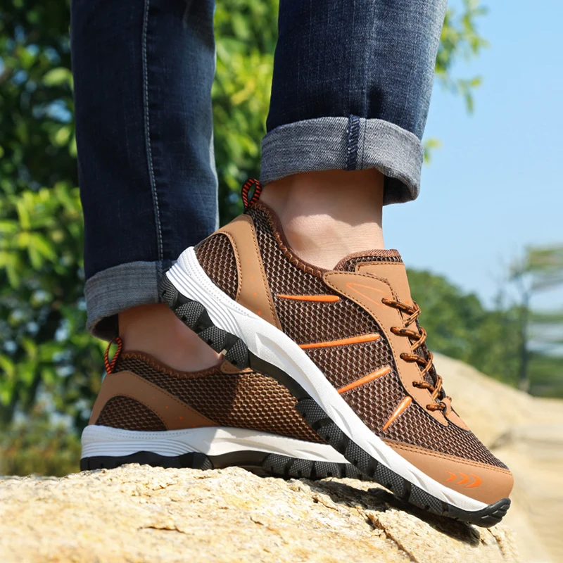 Outdoor Hiking Sneakers Men Mesh Breathable Jogging Climbing Sport Shoes Male Casual Comfortable Wear-resistance Workout Durable
Outdoor Hiking Sneakers Men Mesh Breathable Jogging Climbing Sport Shoes Male Casual Comfortable Wear-resistance Workout Durable