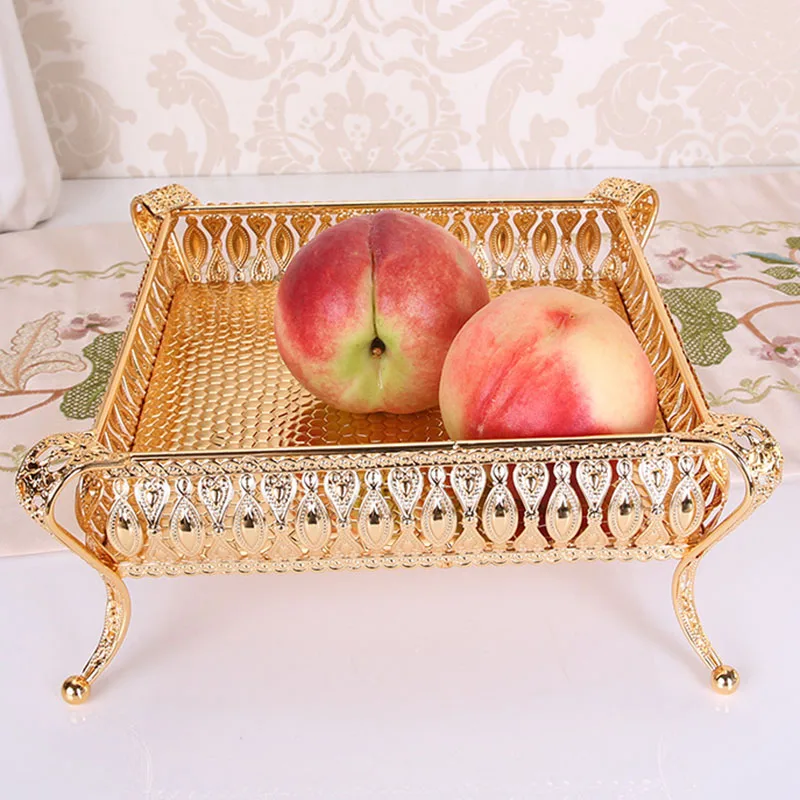 Creative Home Drinks Tray Vintage Fruit Plate Table Snack Iron Storage Box Square Tray Gold Fruit Basket Desk Decoration
Creative Home Drinks Tray Vintage Fruit Plate Table Snack Iron Storage Box Square Tray Gold Fruit Basket Desk Decoration