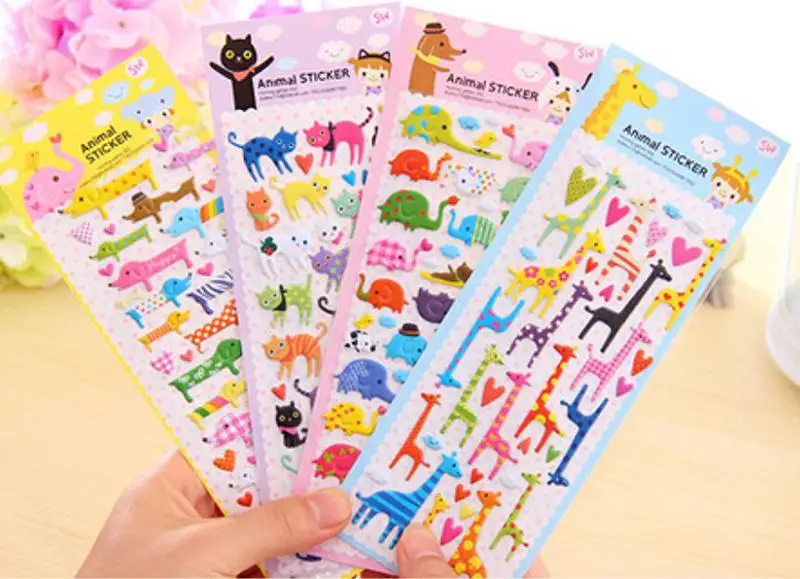 1 Sheet DIY Cartoon 3D Sponge Bubble Sticker Cat Dog Giraffe Elephant for Kids Toy Notebook Album Calendar Memo Stickers 
1 Sheet DIY Cartoon 3D Sponge Bubble Sticker Cat Dog Giraffe Elephant for Kids Toy Notebook Album Calendar Memo Stickers