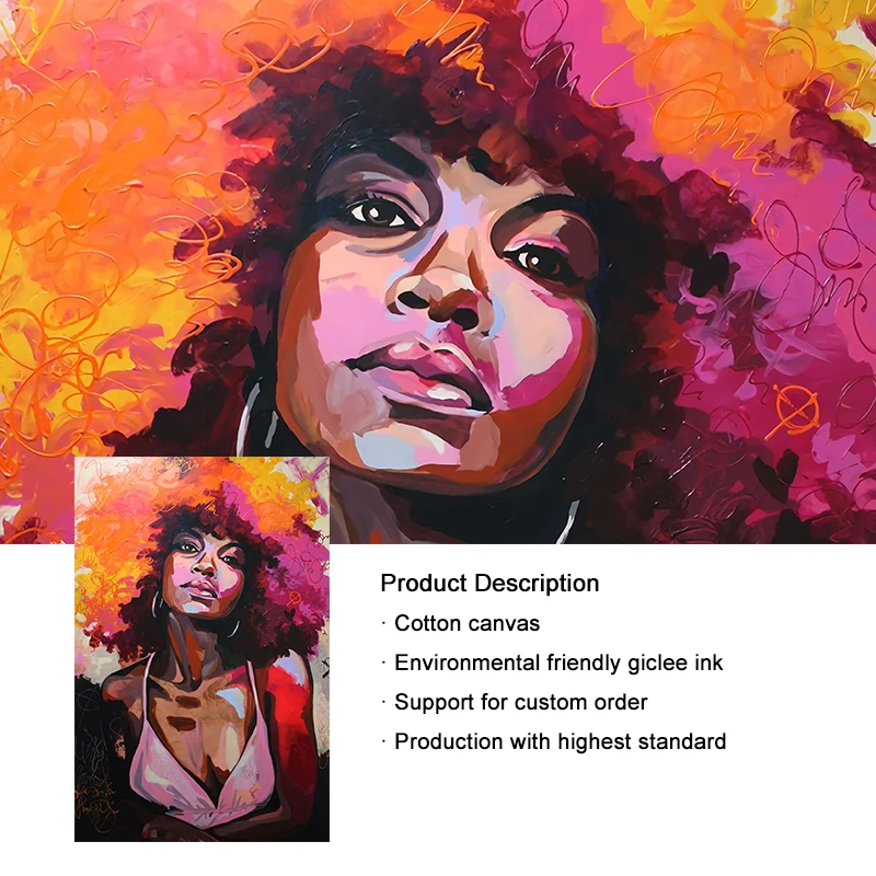 Abstract Sexy African Woman Canvas Wall Art Street Graffiti Canvas Prints Pop Art Girls Paintings on The Wall Pictures for Home
Abstract Sexy African Woman Canvas Wall Art Street Graffiti Canvas Prints Pop Art Girls Paintings on The Wall Pictures for Home