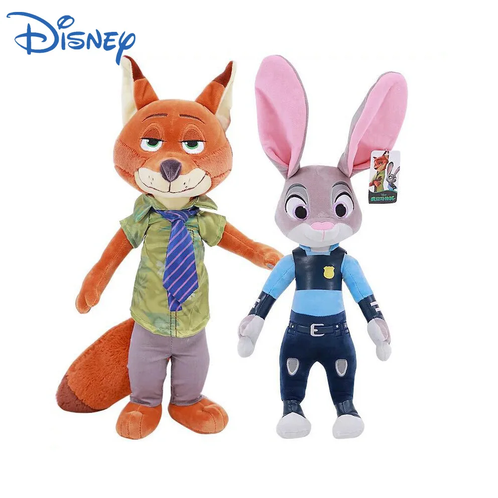 

40cm Disney Toys For Children Zootopia Plush Toy Fox Nick Bunny Judy Plush Animal Toys Children's Birthday Christmas Gift