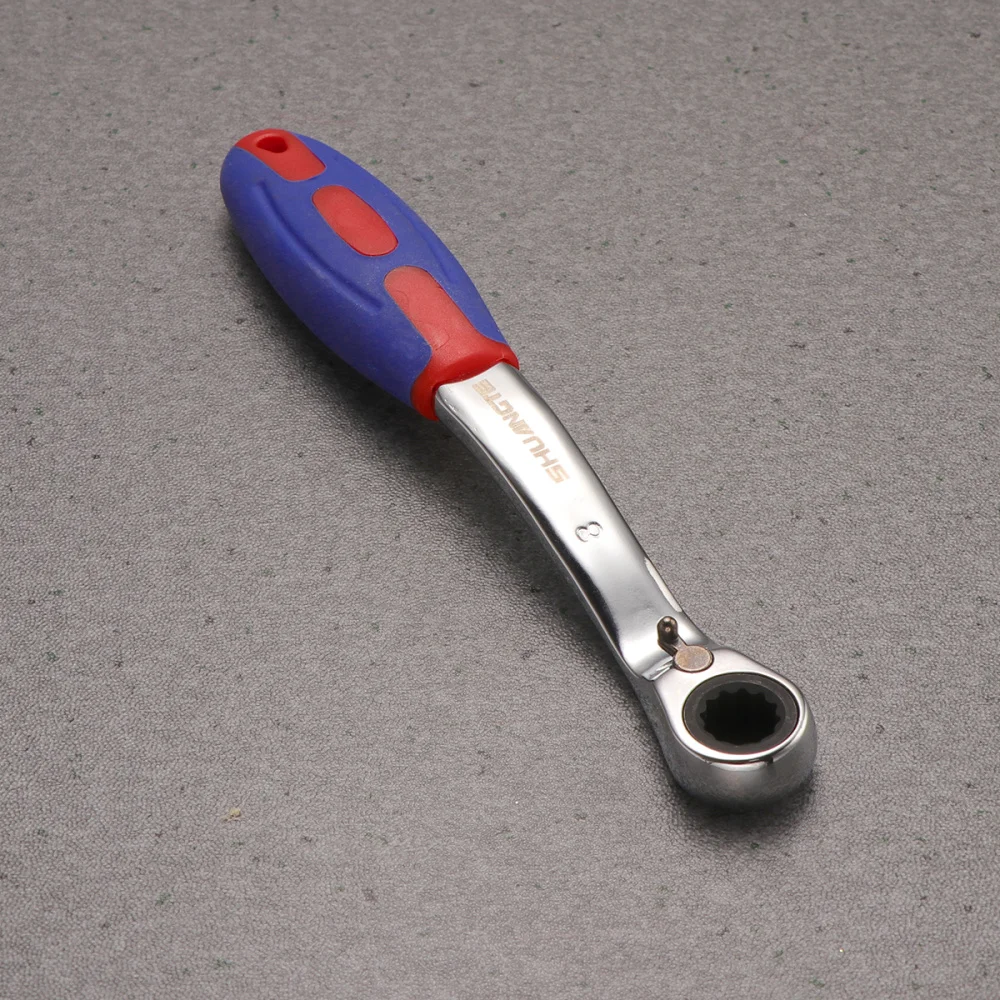 8MM Two-way Ratchet Quick-Release Easy to Use Tooth Round Head Ratchet Wrench
8MM Two-way Ratchet Quick-Release Easy to Use Tooth Round Head Ratchet Wrench