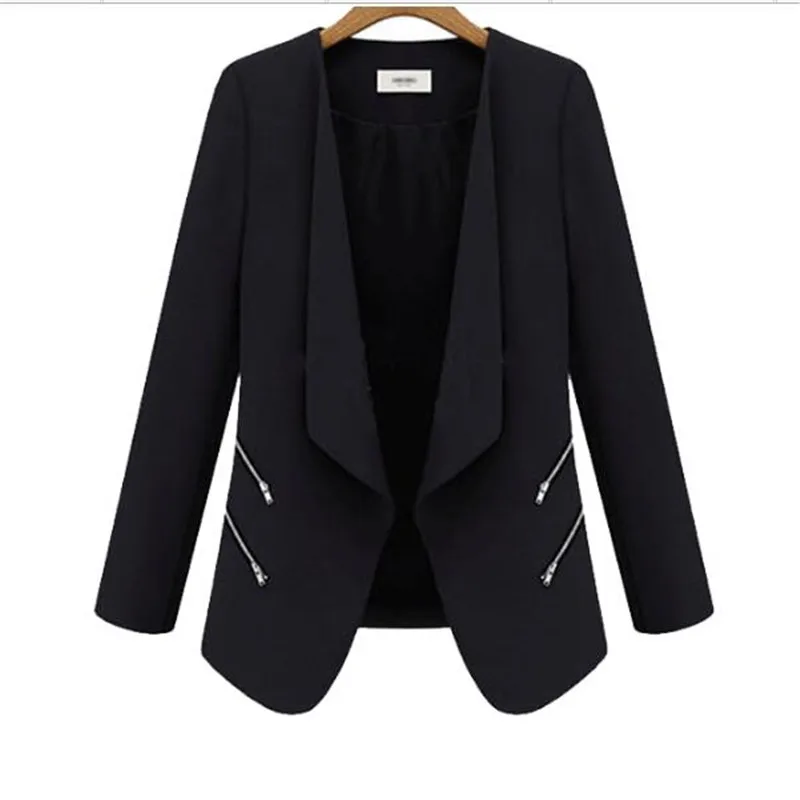 2020 Women top Spring Autumn Personalized Zipper Pocket women coat Office Lady Jacket parka Femmale A23 
2020 Women top Spring Autumn Personalized Zipper Pocket women coat Office Lady Jacket parka Femmale A23