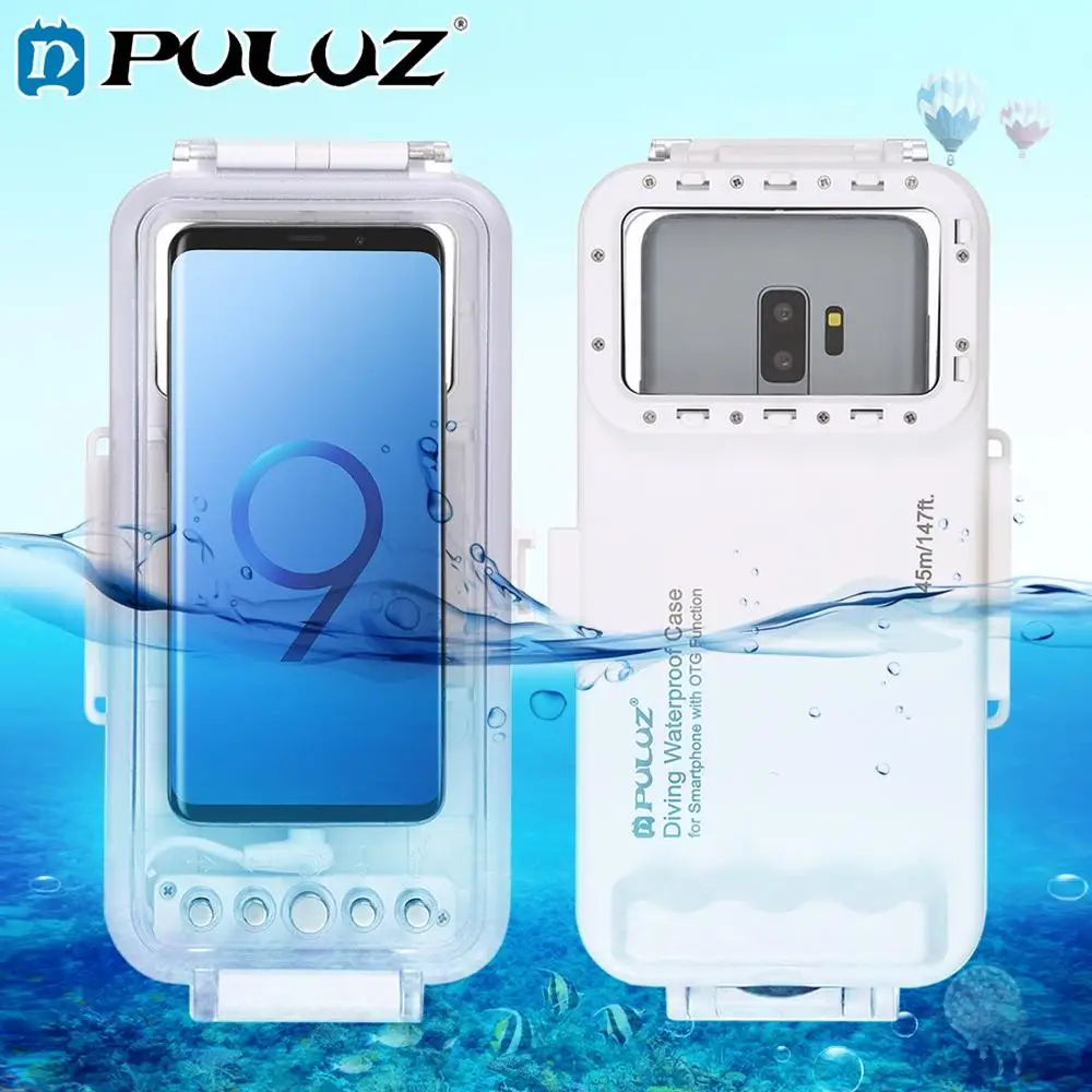 PULUZ 45m Waterproof Diving Housing Photo Video Taking Underwater Cover Case for Galaxy Huawei Xiaomi Android OTG Smartphones
PULUZ 45m Waterproof Diving Housing Photo Video Taking Underwater Cover Case for Galaxy Huawei Xiaomi Android OTG Smartphones