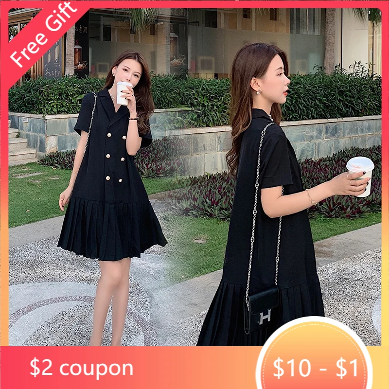 2021 Summer Korean Fashion Black Maternity Blazer Dress A Line Elegant Plus Size Clothes for Pregnant Women Chic Pregnancy 
2021 Summer Korean Fashion Black Maternity Blazer Dress A Line Elegant Plus Size Clothes for Pregnant Women Chic Pregnancy
