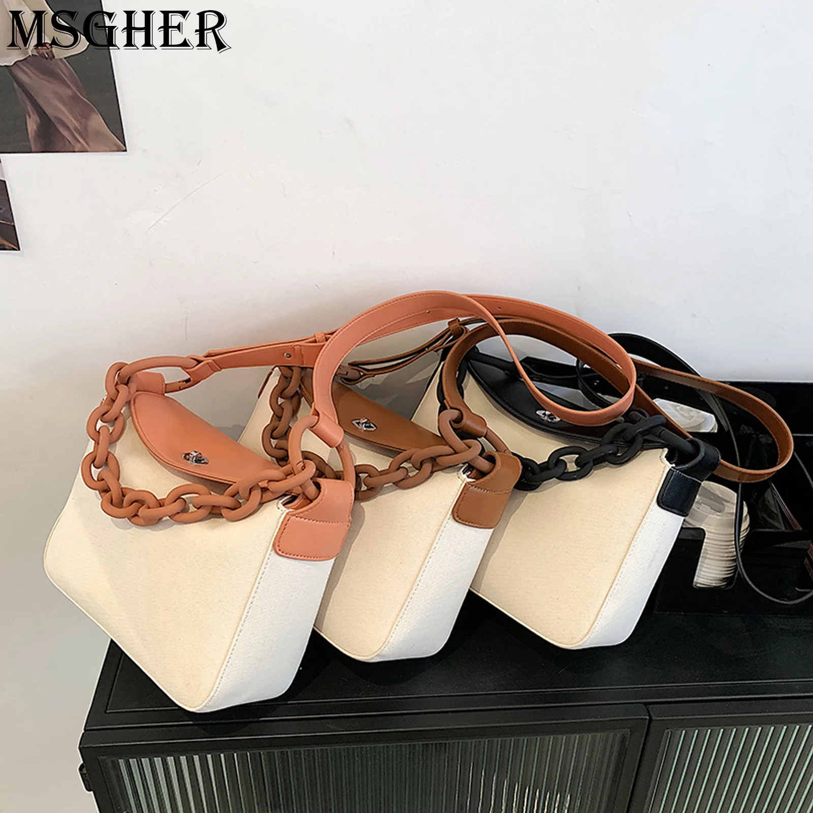 Cancanvas Soft Leather Spliced Handbag with Contrasting Color Texture Large Capacity Lightweight Tote Bag Versatile Casual
Cancanvas Soft Leather Spliced Handbag with Contrasting Color Texture Large Capacity Lightweight Tote Bag Versatile Casual