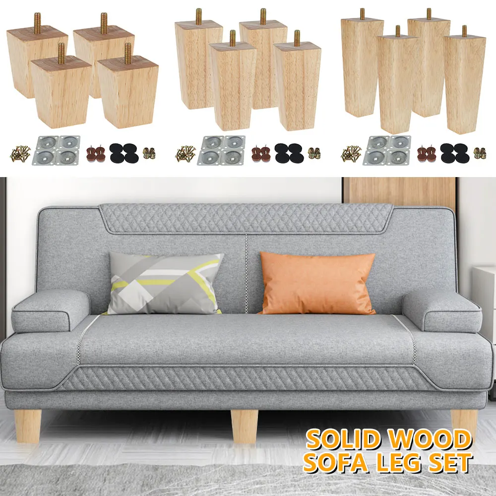 4Pcs/Set Sofa Legs 6/10/15 Cm Square Wooden Furniture Legs Kit Replacement Armchair Cabinet Feet Home Furniture Accessories
4Pcs/Set Sofa Legs 6/10/15 Cm Square Wooden Furniture Legs Kit Replacement Armchair Cabinet Feet Home Furniture Accessories