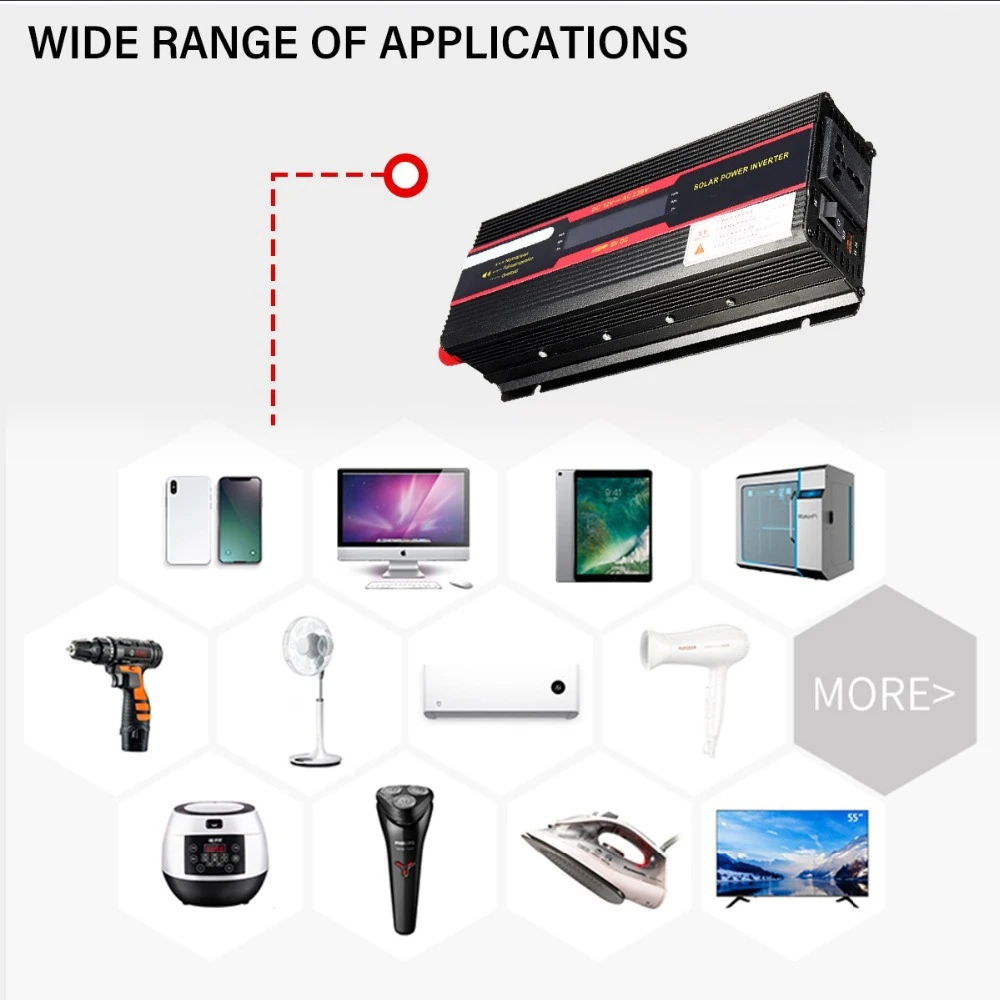 900W Car Inverter 12V 220V Car Power inverter LCD Display DC 12/ 24V to AC 110V/220V Modified Sine Wave Converter
900W Car Inverter 12V 220V Car Power inverter LCD Display DC 12/ 24V to AC 110V/220V Modified Sine Wave Converter