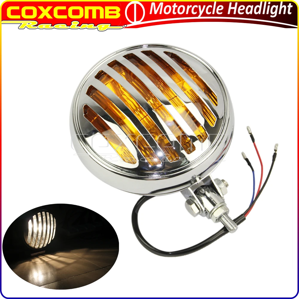 Motorcycle Vintage Headlight 5.75" Grill Cover Headlamp Retro High/Low Beam Head Light For Harley TRI XS650 Cafe Racer Custom
Motorcycle Vintage Headlight 5.75" Grill Cover Headlamp Retro High/Low Beam Head Light For Harley TRI XS650 Cafe Racer Custom