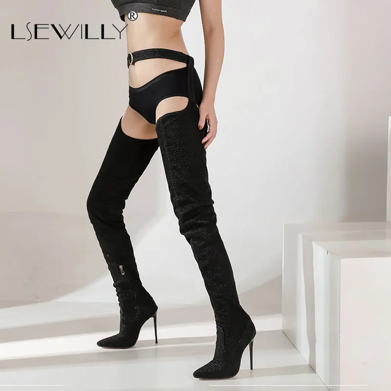 Lsewilly Sexy Ladies Belt Boots Women Thigh High Boots With Belt Stiletto Pointed Toe Over Knee Boot Thin High Heel Shoes
Lsewilly Sexy Ladies Belt Boots Women Thigh High Boots With Belt Stiletto Pointed Toe Over Knee Boot Thin High Heel Shoes