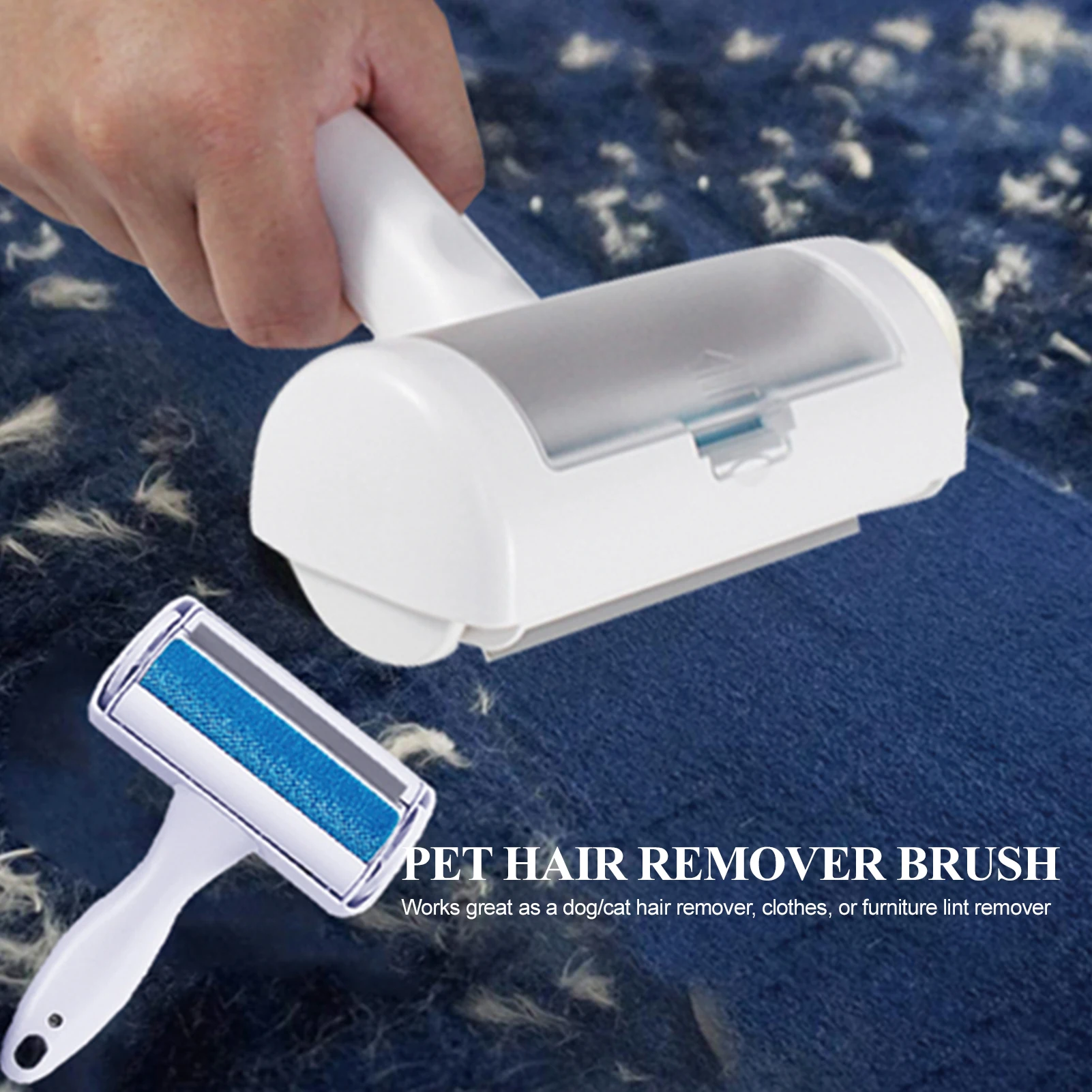 Cat Hair Brush Reusable Dog Pet Hair Remover Roller Self-Cleaning Fur Remover for Carpet Fabrics Sweater Bedding Cloth Furniture
Cat Hair Brush Reusable Dog Pet Hair Remover Roller Self-Cleaning Fur Remover for Carpet Fabrics Sweater Bedding Cloth Furniture