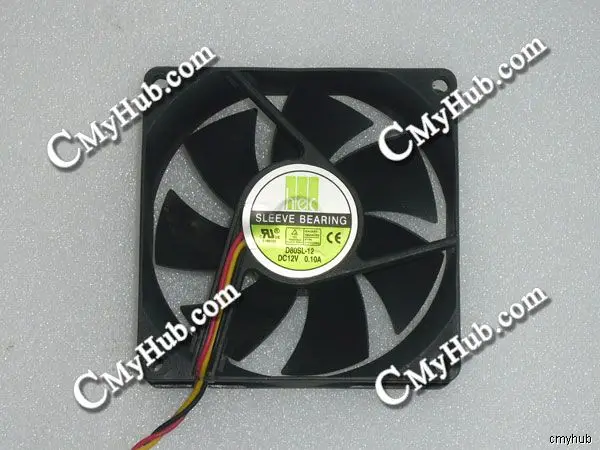 

Для hec D80SL-12 DC12V 0.10A 8025 8CM 80mm 80x80x25mm 3Pin 3-проводной охлаждающий вентилятор