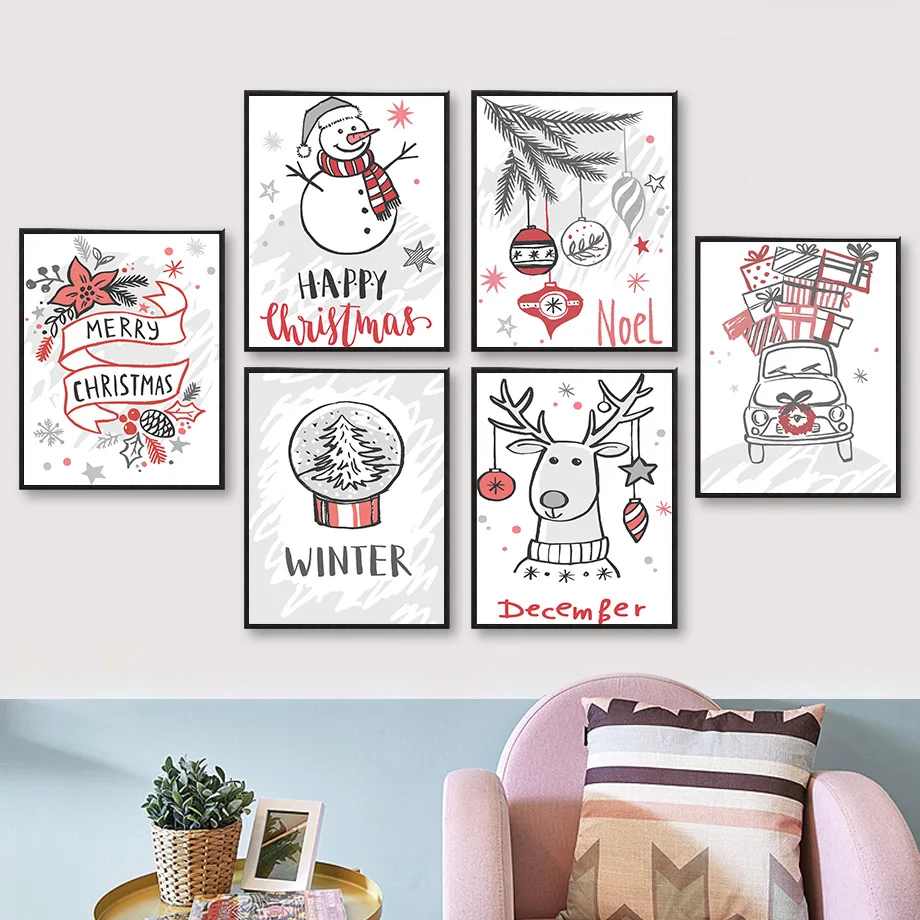 Cartoon Deer Snowman Car Christmas Pine Cone Wall Art Canvas Painting Nordic Posters And Prints Wall Pictures Kids Room Decor
Cartoon Deer Snowman Car Christmas Pine Cone Wall Art Canvas Painting Nordic Posters And Prints Wall Pictures Kids Room Decor