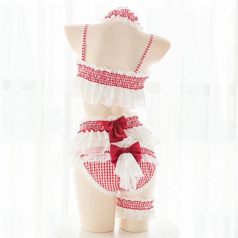 Women Sexy Lolita Underwear Sets Ruffle Cake Lace Jumpsuit With Bowknot Tail Suit Girls Sleepwear Lingerie Set Homewear Cosplay
Women Sexy Lolita Underwear Sets Ruffle Cake Lace Jumpsuit With Bowknot Tail Suit Girls Sleepwear Lingerie Set Homewear Cosplay