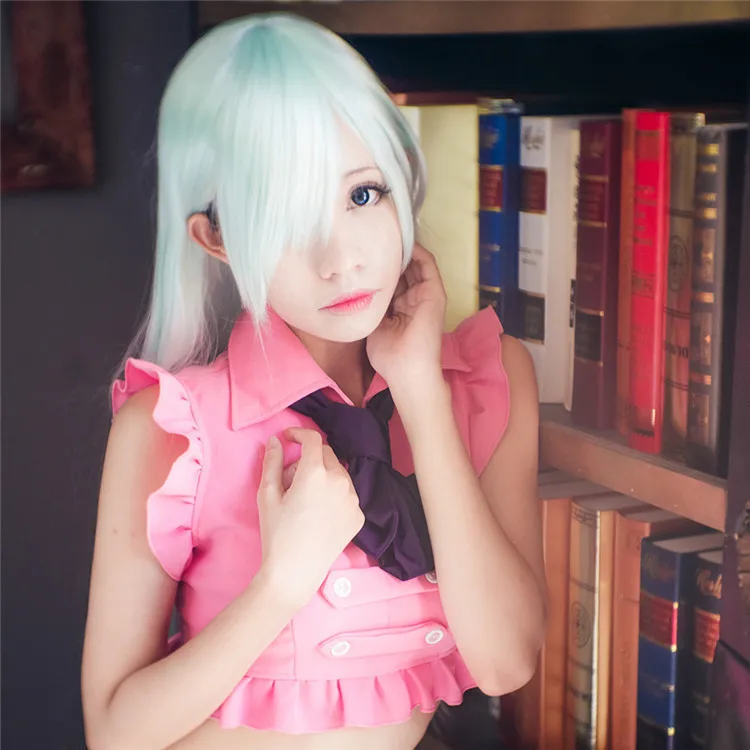 The Seven Deadly Sins Cosplay Wigs Elizabeth Liones Wigs Long Light Gray Green Synthetic Hair Perucas Cosplay Wig + Wig Cap
The Seven Deadly Sins Cosplay Wigs Elizabeth Liones Wigs Long Light Gray Green Synthetic Hair Perucas Cosplay Wig + Wig Cap