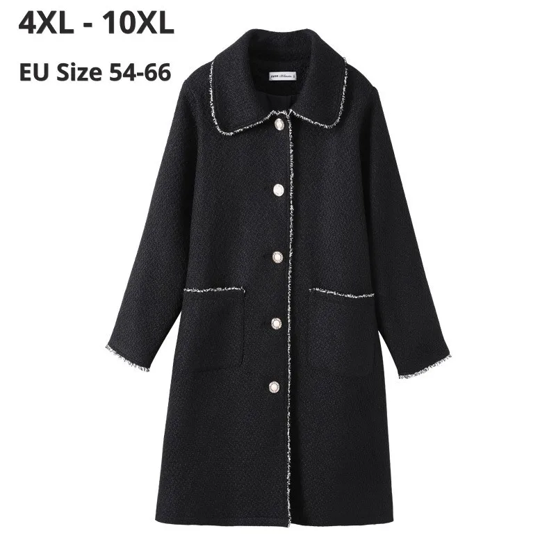 Размера плюс 10XL 9XL 8XL 7XL Женская одежда с длинным рукавом; Сезон осень-зима, длинные пальто Femme трапециевидные элегантные тонкие черные длинны...
Размера плюс 10XL 9XL 8XL 7XL Женская одежда с длинным рукавом; Сезон осень-зима, длинные пальто Femme трапециевидные элегантные тонкие черные длинны...