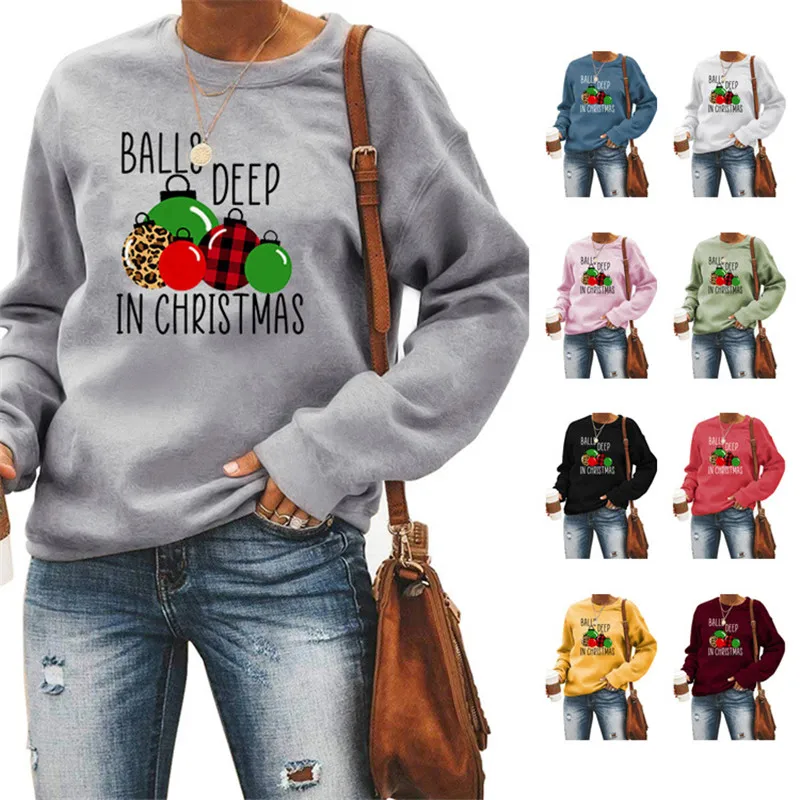 2022 Christmas sports sweater street retro long-sleeved hedging winter BALLS DEEP Christmas letter printing
2022 Christmas sports sweater street retro long-sleeved hedging winter BALLS DEEP Christmas letter printing