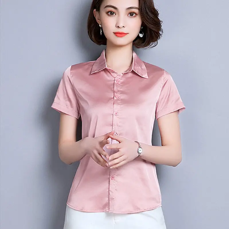 2020 New Spring Autumn Women Turn-Down Collar Button Chiffon Blouse Female Solid Color Office Ladies Shirt Blusas Mujer X163
2020 New Spring Autumn Women Turn-Down Collar Button Chiffon Blouse Female Solid Color Office Ladies Shirt Blusas Mujer X163