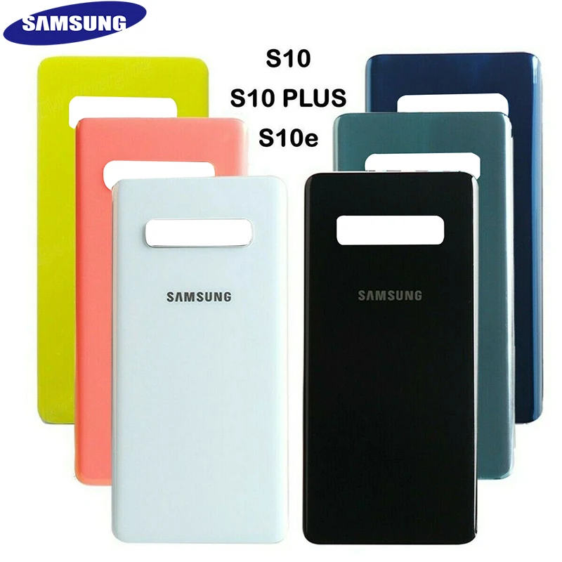 

Original Samsung Galaxy S10 Plus S10 S10E SM-G9730 G970F Battery Back Case Rear Glass Cover Door Housing Replacement Part Tools