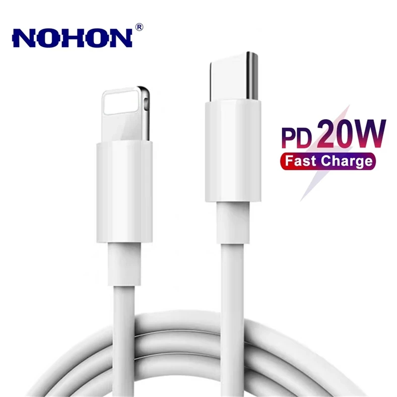 USB кабель PD 20 Вт для быстрой зарядки и передачи данных iPhone 12 11 Pro XS Max XR X 8 Plus быстрое