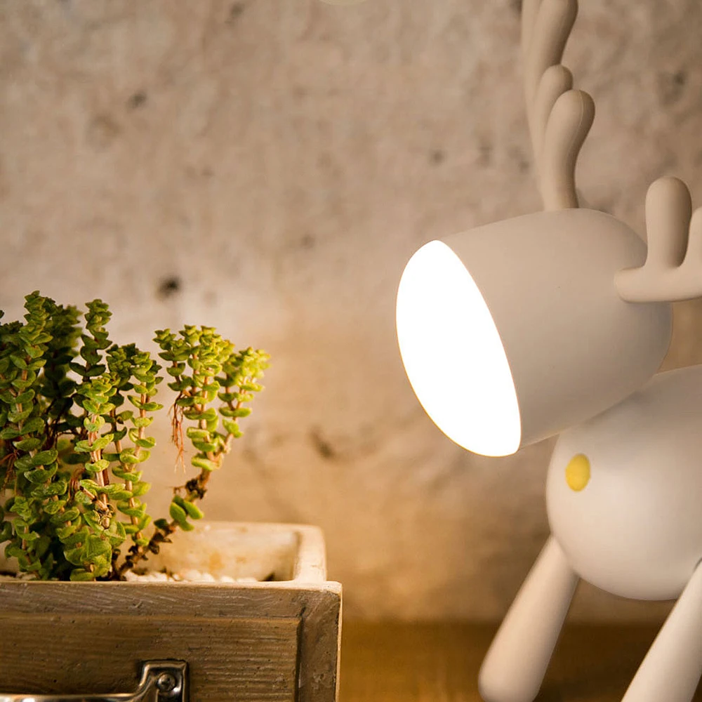 Usb Rechargeable Deer Led Night Lights Silicone Animal Cartoon Dimmable Desk Lamp For Children Kids Baby Gift Bedside Bedroom 1W
Usb Rechargeable Deer Led Night Lights Silicone Animal Cartoon Dimmable Desk Lamp For Children Kids Baby Gift Bedside Bedroom 1W