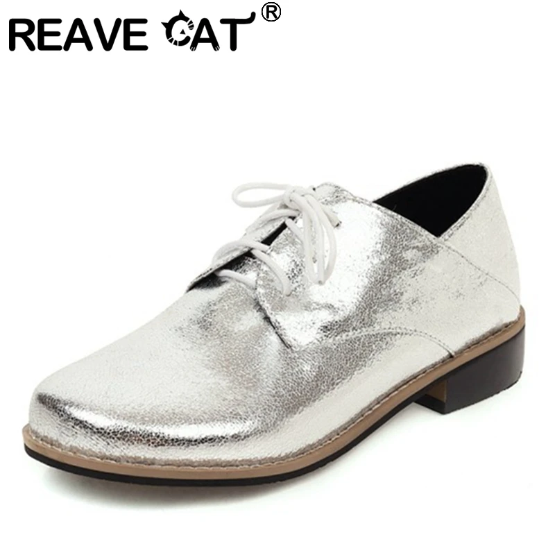 REAVE CAT, 2021, лаконичные Женские однотонные туфли на плоской подошве для колледжа с текстурой аллигатора и круглым носком, на блочном каблуке, размеры 28-48, черные, красные, серебристые, A4532
REAVE CAT, 2021, лаконичные Женские однотонные туфли на плоской подошве для колледжа с текстурой аллигатора и круглым носком, на блочном каблуке, размеры 28-48, черные, красные, серебристые, A4532