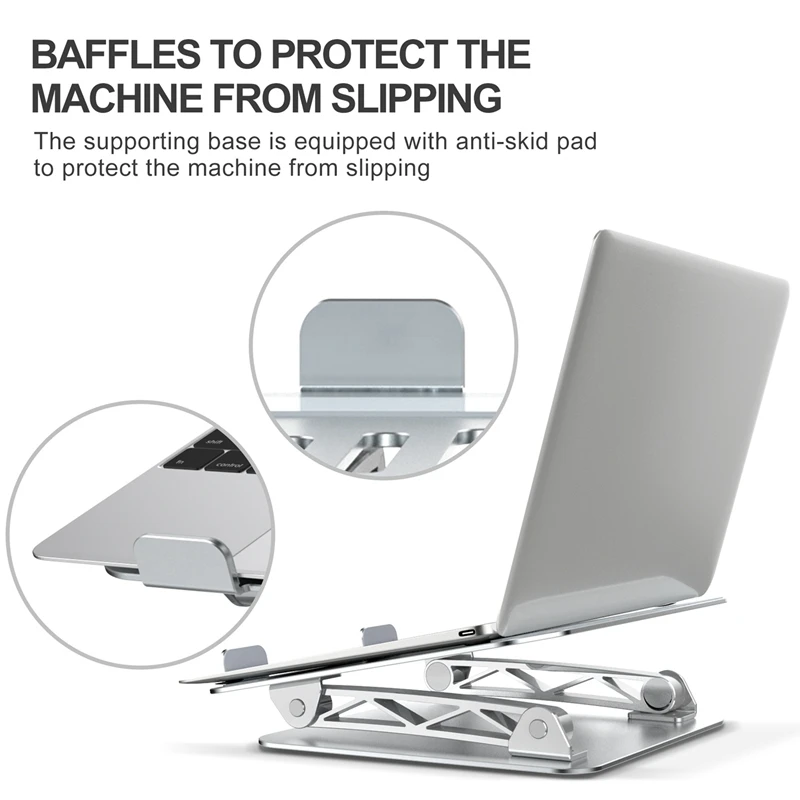 Laptop Stand Multi-Angle Laptop Riser with Adjustable Notebook Holder Compatible for Laptop and Tablet PC 
Laptop Stand Multi-Angle Laptop Riser with Adjustable Notebook Holder Compatible for Laptop and Tablet PC