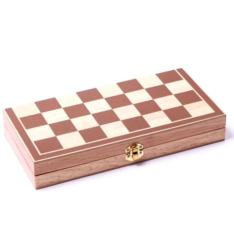 International Chess Folding Wooden Chess Set Portable Travel Wooden Board Games Chess Set 
International Chess Folding Wooden Chess Set Portable Travel Wooden Board Games Chess Set