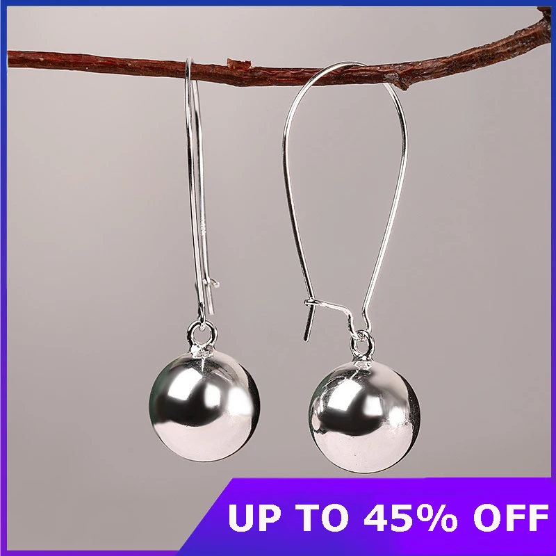 925 Silver Glossy Silver Balls Earrings for Women Forever Chic Jewelry Simple Fashion Classic Brincos Bijoux 925 Silver Earrings
925 Silver Glossy Silver Balls Earrings for Women Forever Chic Jewelry Simple Fashion Classic Brincos Bijoux 925 Silver Earrings