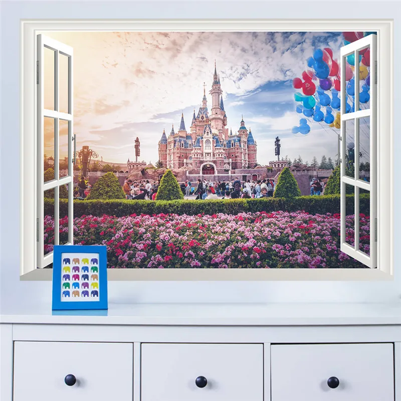 Фантастические садовые наклейки на окна замка, стены для гостиной, спальни, украшение для дома, 3d Роспись, искусство «сделай сам», ПВХ, пейза...
Фантастические садовые наклейки на окна замка, стены для гостиной, спальни, украшение для дома, 3d Роспись, искусство «сделай сам», ПВХ, пейза...