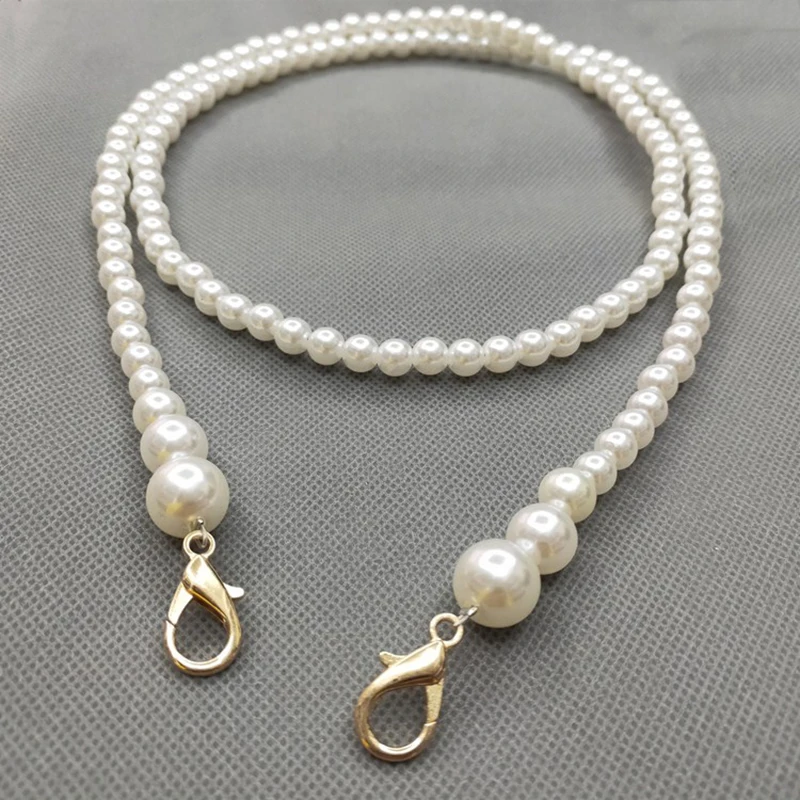 New pearl strap for bags handbag accessories belt brand handles cute bead chain tote women parts gold clasp Bead chain
New pearl strap for bags handbag accessories belt brand handles cute bead chain tote women parts gold clasp Bead chain
