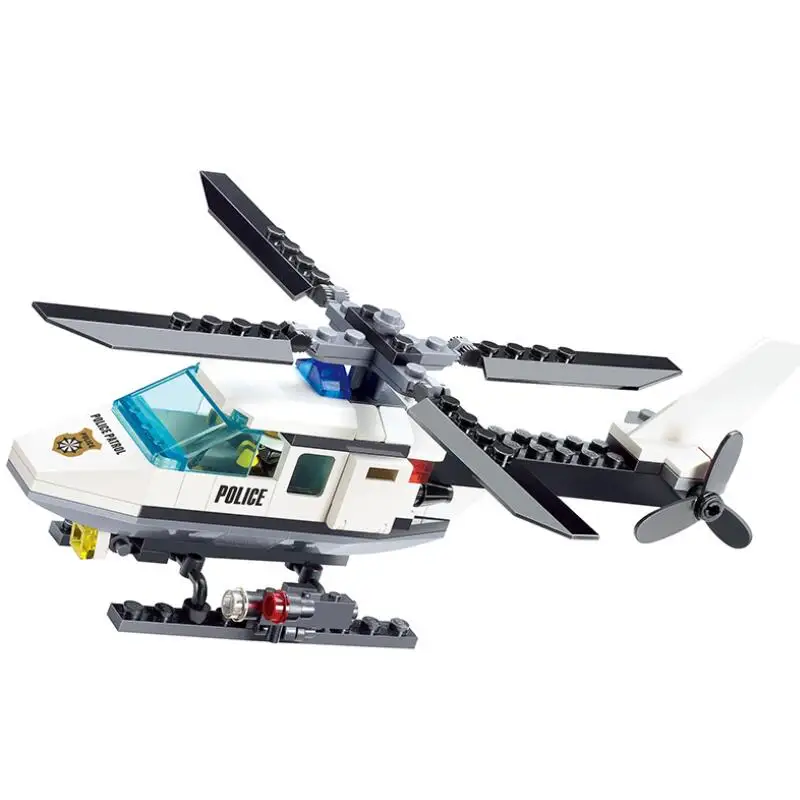 DIY Assembled Building Blocks Kaizhi Police Helicopter Children's Puzzle Plastic Boy Small Particles Fighting Aircraft Toy 
DIY Assembled Building Blocks Kaizhi Police Helicopter Children's Puzzle Plastic Boy Small Particles Fighting Aircraft Toy