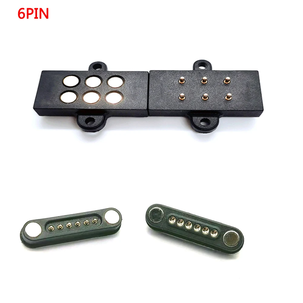 2set 6P Magnetic Pogo Pin Connector 6 Positions Pitch 2.2mm 3A Spring Loaded Header Contact for Charge Data Transfer cable Probe
2set 6P Magnetic Pogo Pin Connector 6 Positions Pitch 2.2mm 3A Spring Loaded Header Contact for Charge Data Transfer cable Probe