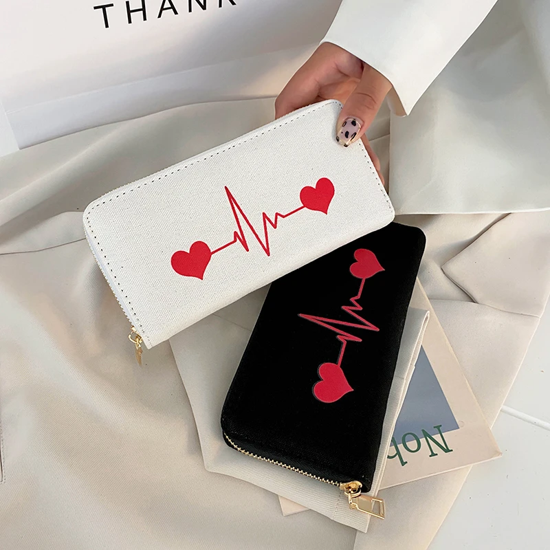 Long Women's Wallet Female Purses Heartbeat Card Holder Wallets Female PU Leather Clutch Money Bag Pu Leather Wallet
Long Women's Wallet Female Purses Heartbeat Card Holder Wallets Female PU Leather Clutch Money Bag Pu Leather Wallet
